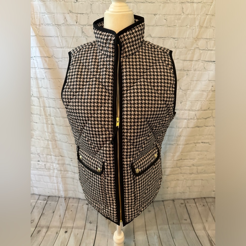 J. Crew Factory Vest Houndstooth